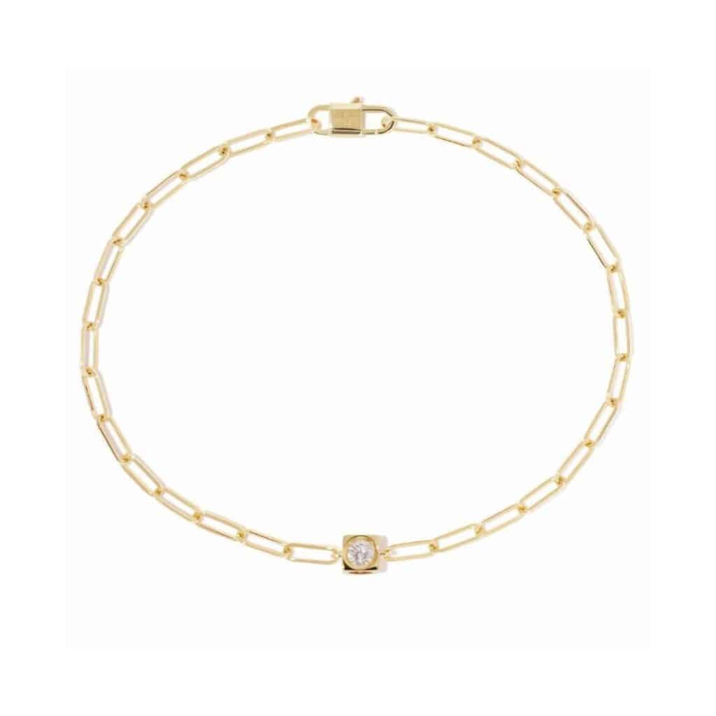 Braçalet dinh van le cube d'or groc i diamant