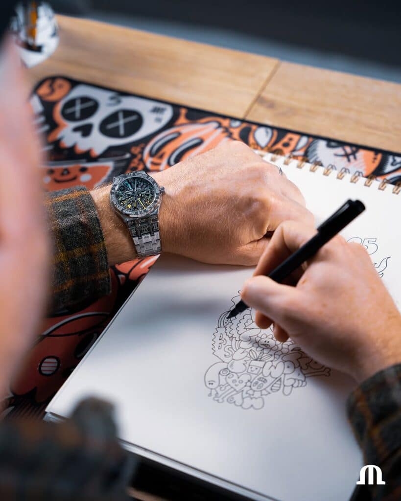 Lienzo creativo de Wotto diseñando el nuevo reloj de Maurice Lacroix