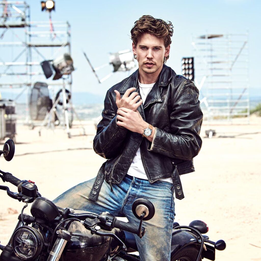 Austin Butler en la campanya de promoció del nou Top Time B31