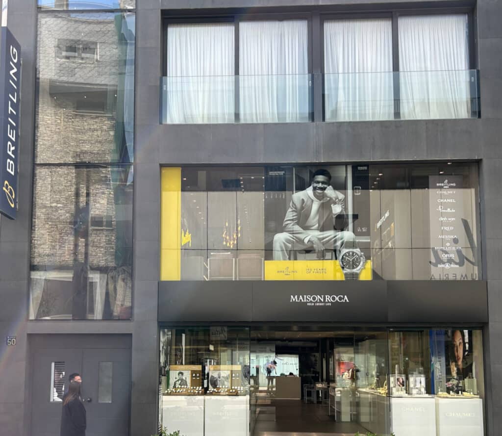 Façana de Maison Roca 50, boutiques a Andorra la Vella